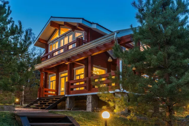 慰安旅行で宿泊するコテージ