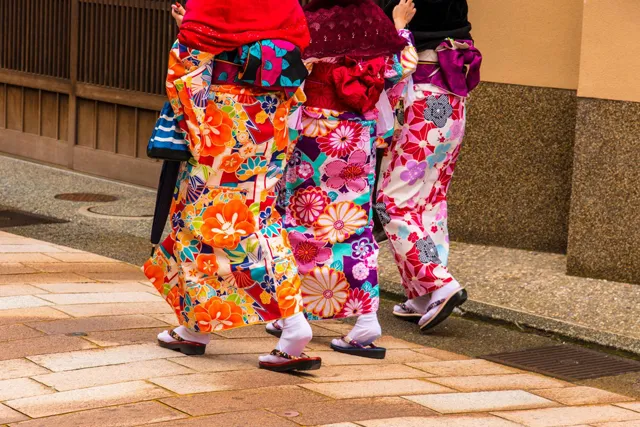 慰安旅行金沢ツアーの着物写真